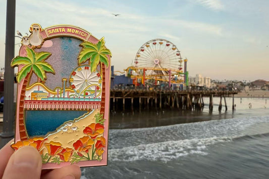 Los Angeles Santa Monica Sunset Magnet