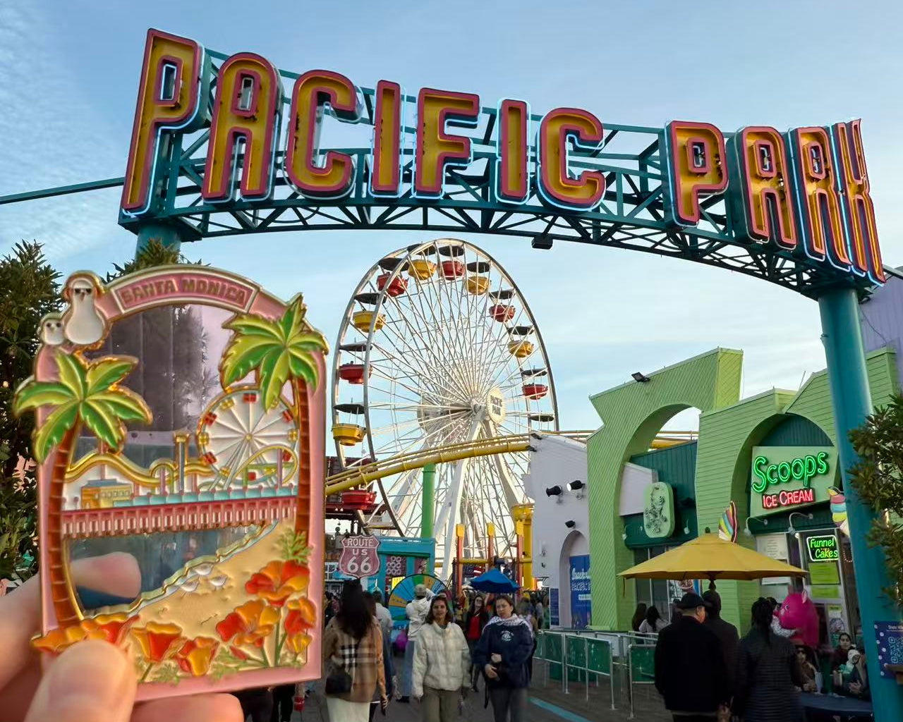 Los Angeles Santa Monica Sunset Magnet