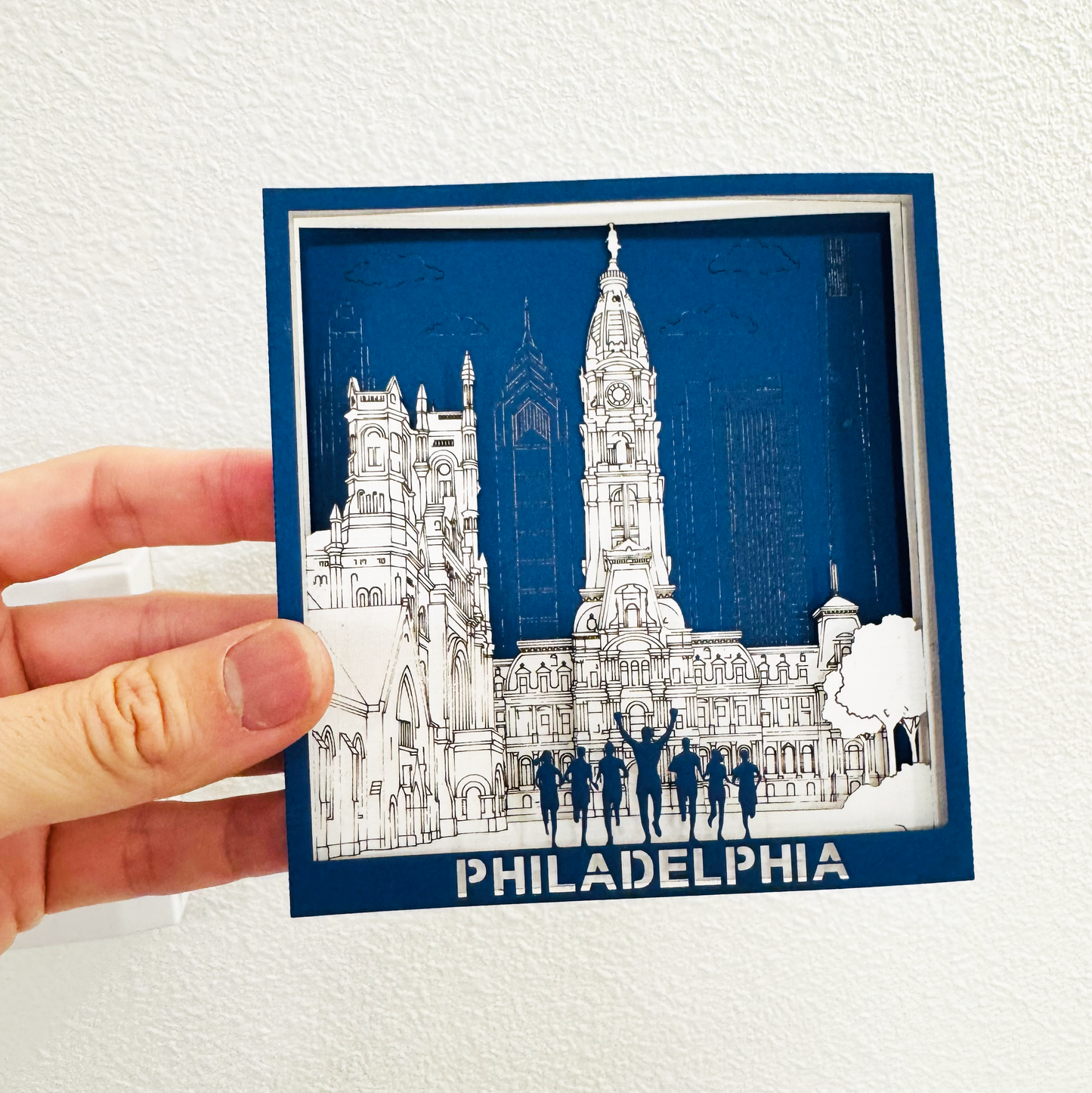 Philadephia City Hall 3D Poster Card