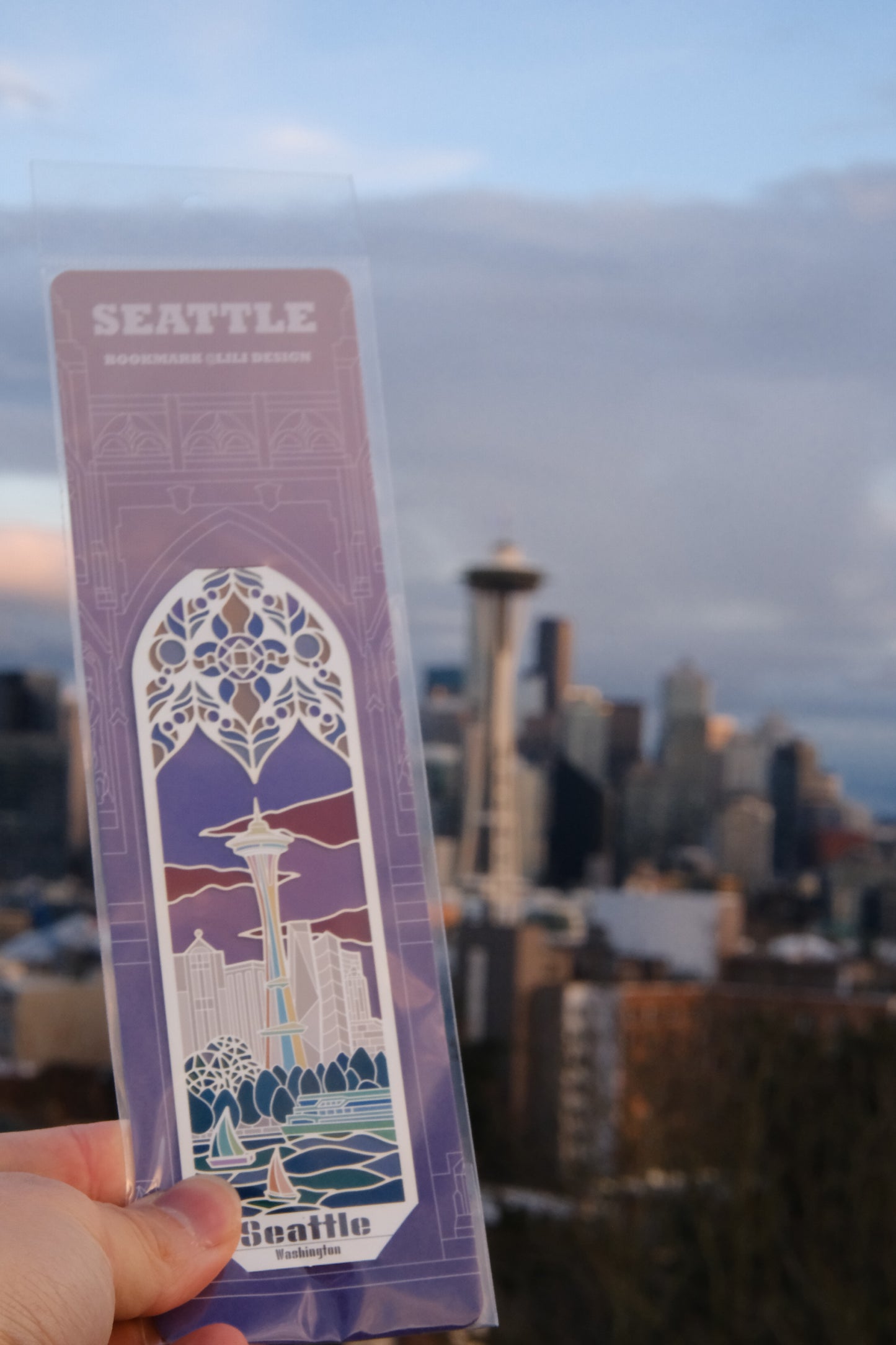 Seattle Stained-Glass Bookmark