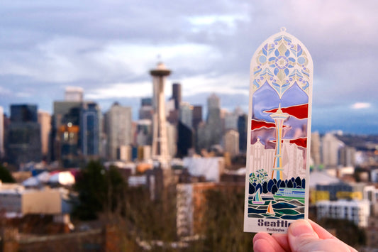 Seattle Stained-Glass Bookmark
