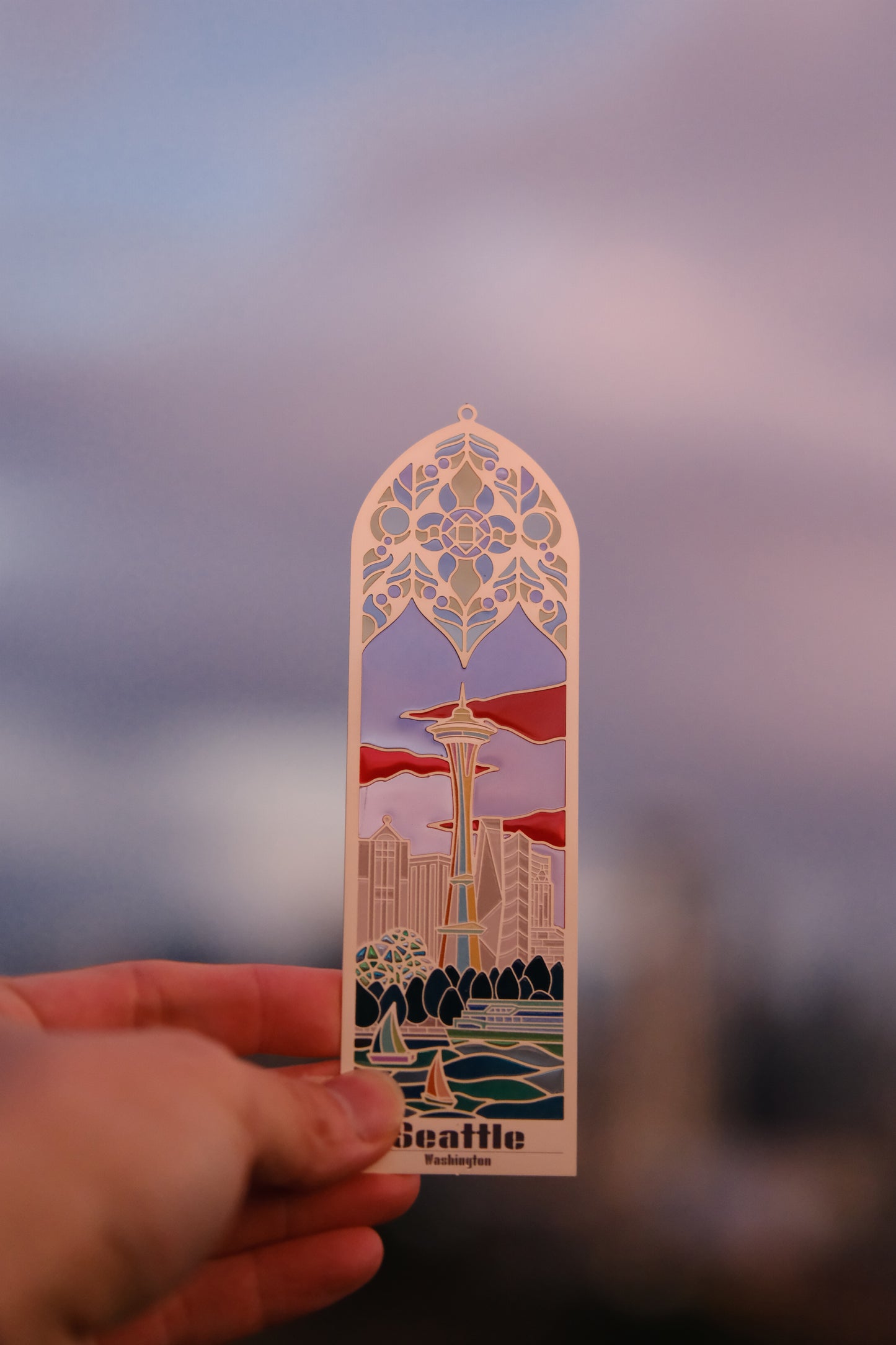Seattle Stained-Glass Bookmark