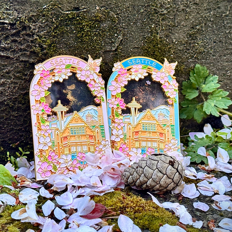 Seattle Spring Cherry Refridgrator Magnet