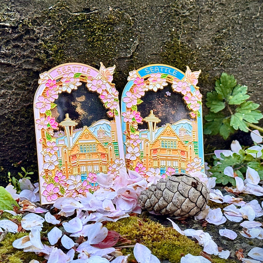 Seattle Spring Cherry Refridgrator Magnet