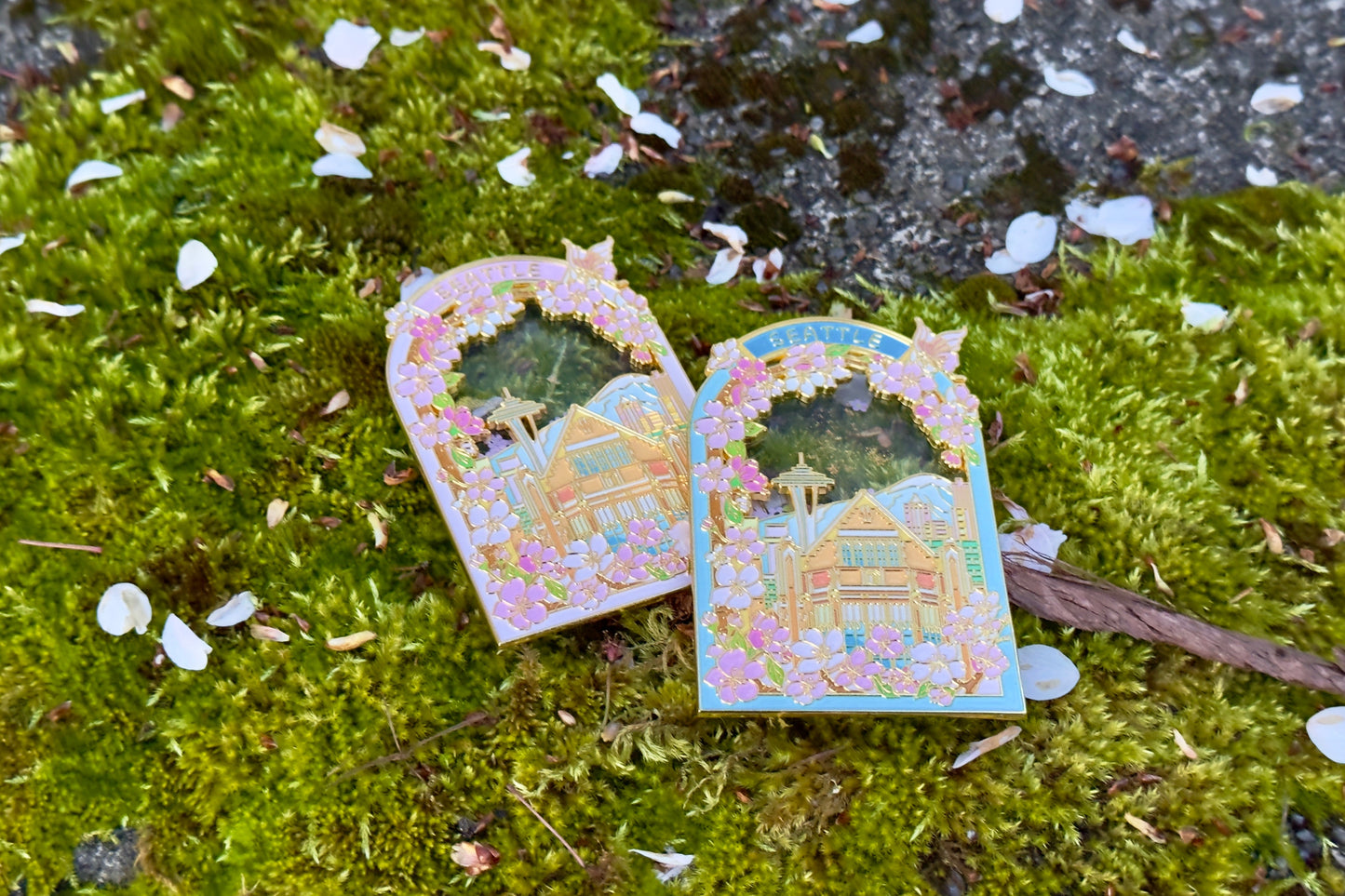 Seattle Spring Cherry Refridgrator Magnet